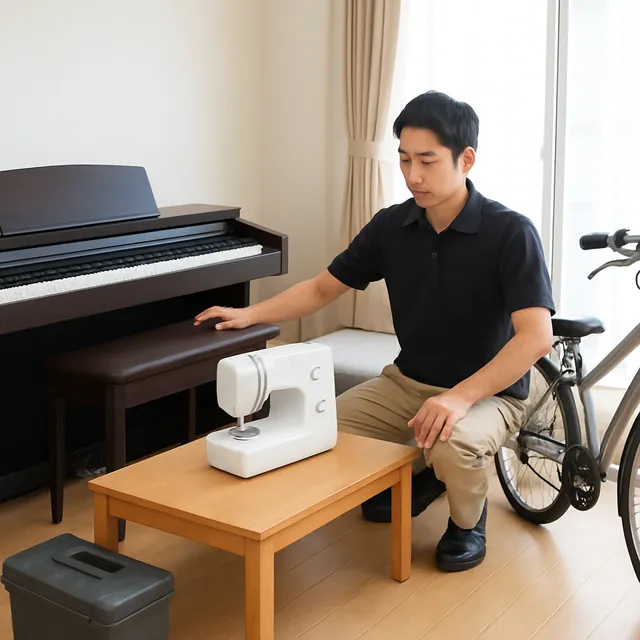 さいたま市浦和区で電子ピアノ・ミシン・自転車を確認する出張買取の事例イメージ