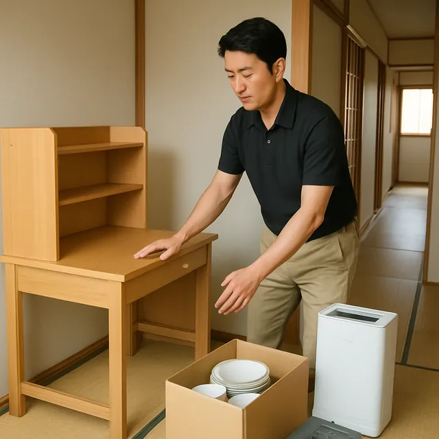 さいたま市浦和区で学習机・空気清浄機・食器セットを確認する出張買取＋不用品回収の事例イメージ