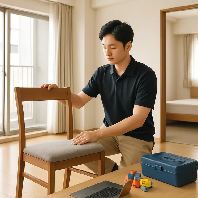 さいたま市浦和区でダイニングチェア・パソコン・ホビー用品を確認する出張買取＋不用品回収の事例イメージ