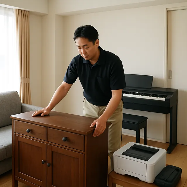 佐倉市でサイドボード・電子ピアノ・プリンターを確認する出張買取の事例イメージ