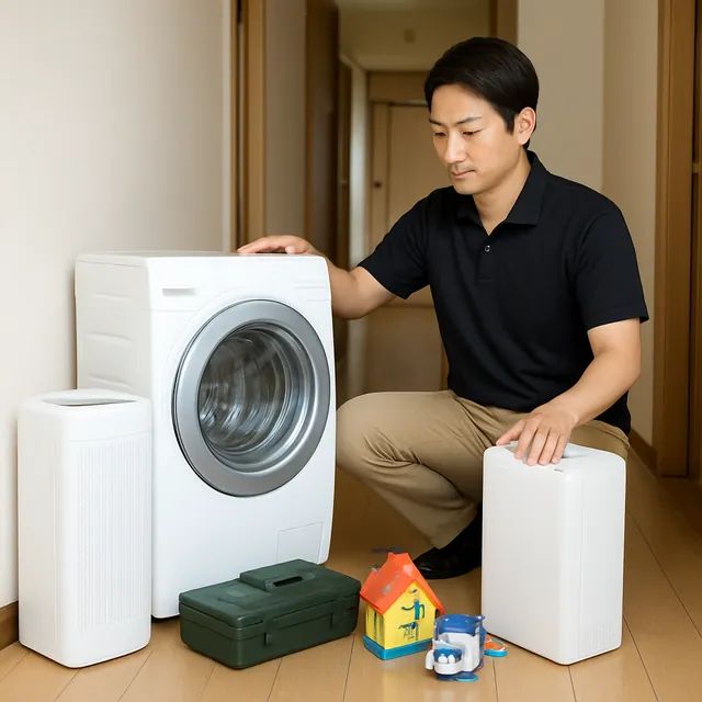 新宿区でドラム式洗濯機・空気清浄機・ホビー用品を確認する出張買取の事例イメージ