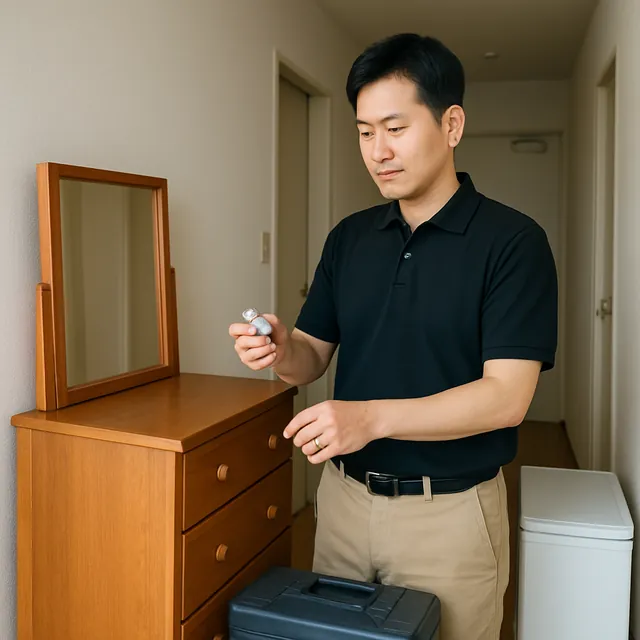 草加市でドレッサー・腕時計・電動工具を確認する出張買取＋引越しの事例イメージ