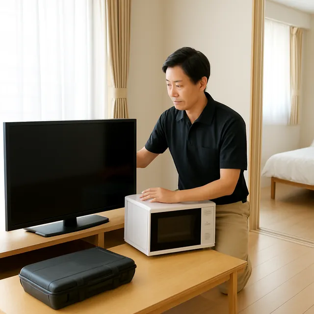 戸田市で有機ELテレビ・オーブンレンジ・パソコンを確認する出張買取の事例イメージ