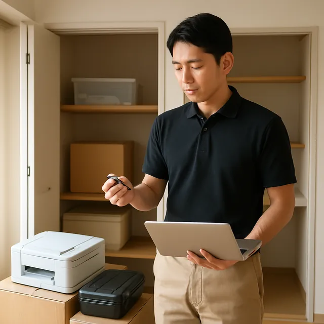 戸田市でパソコン・プリンター・腕時計を確認する出張買取＋家片付けの事例イメージ
