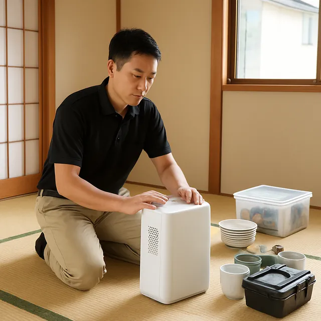 戸田市で除湿機・食器セット・ホビー用品を確認する出張買取＋遺品整理の事例イメージ