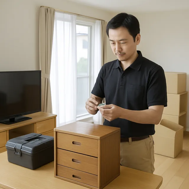 浦安市でダイニングテーブル・チェスト・腕時計を確認する出張買取の事例イメージ