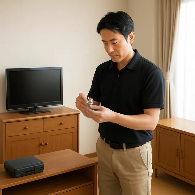 八千代市でテレビボード・サイドボード・腕時計を確認する出張買取＋家片付けの事例イメージ