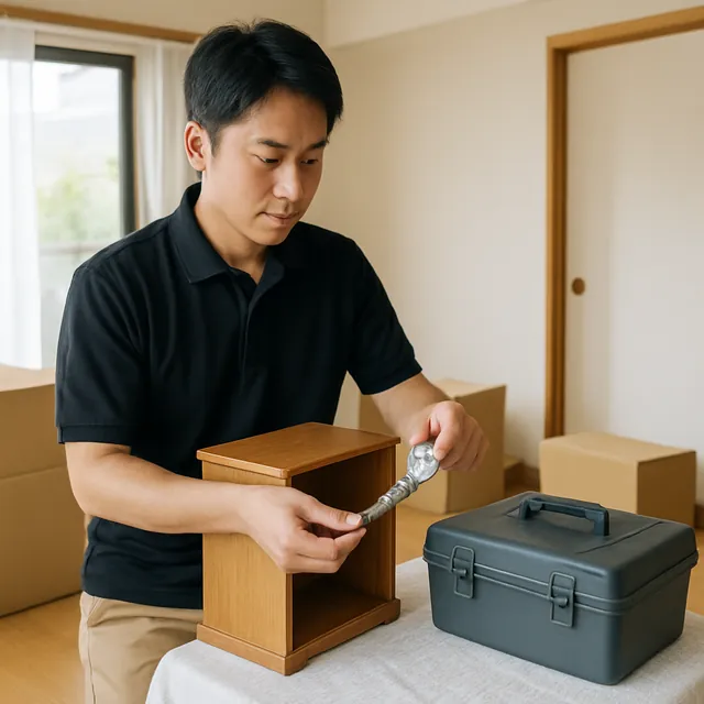 越生町でキャビネット・工具箱・除湿機を確認する出張買取＋不用品回収の事例イメージ