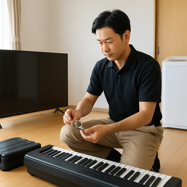 吉川市で有機ELテレビ・電子ピアノ・腕時計を確認する出張買取の事例イメージ