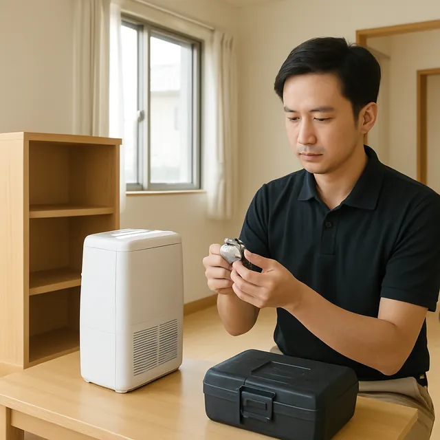 吉川市で本棚・除湿機・腕時計を確認する出張買取＋引越しの事例イメージ