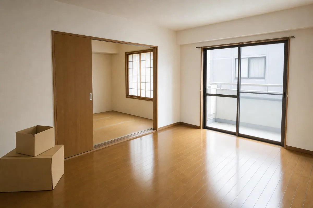 引越しのあとの部屋(イメージ)