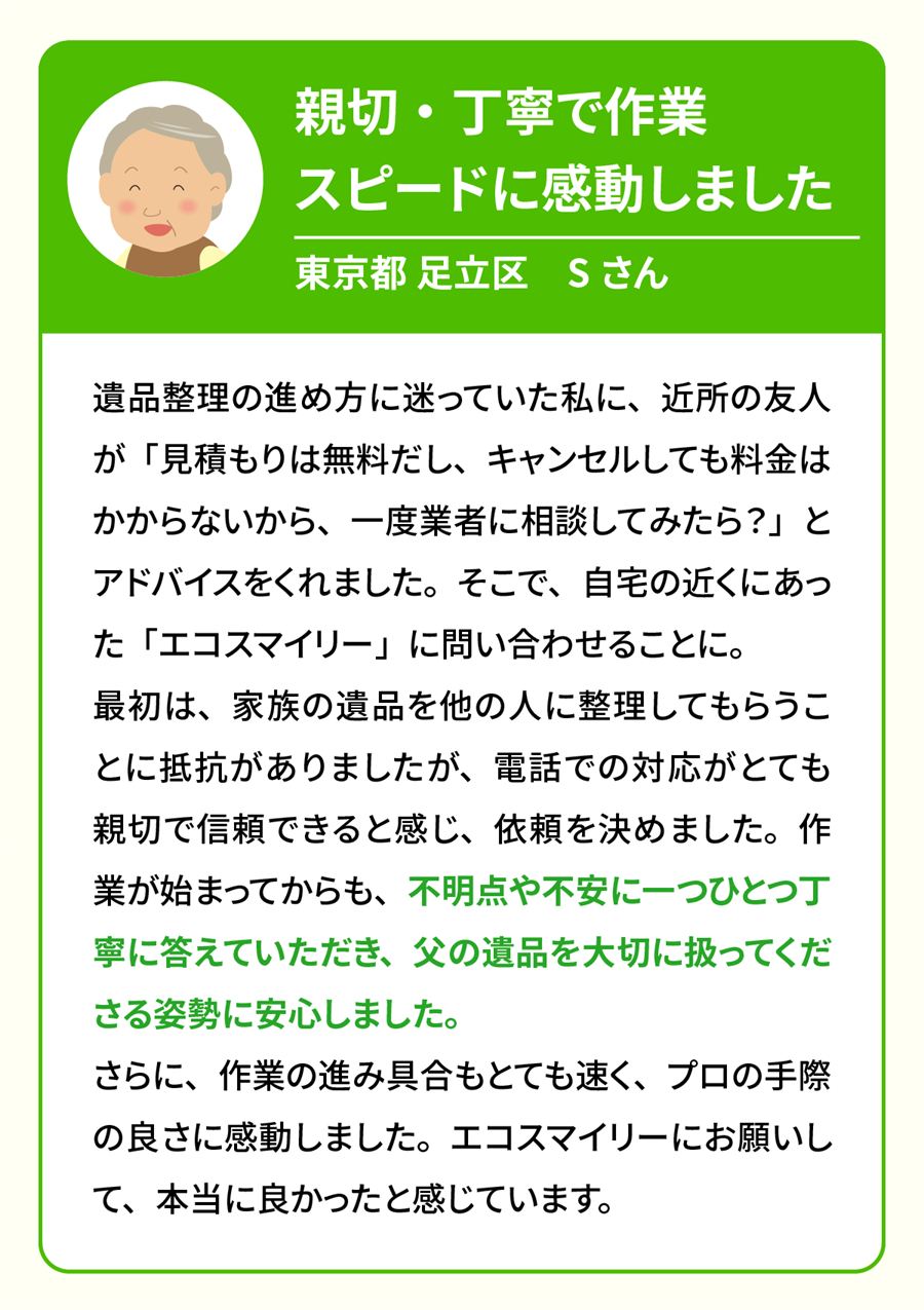 北区の遺品整理