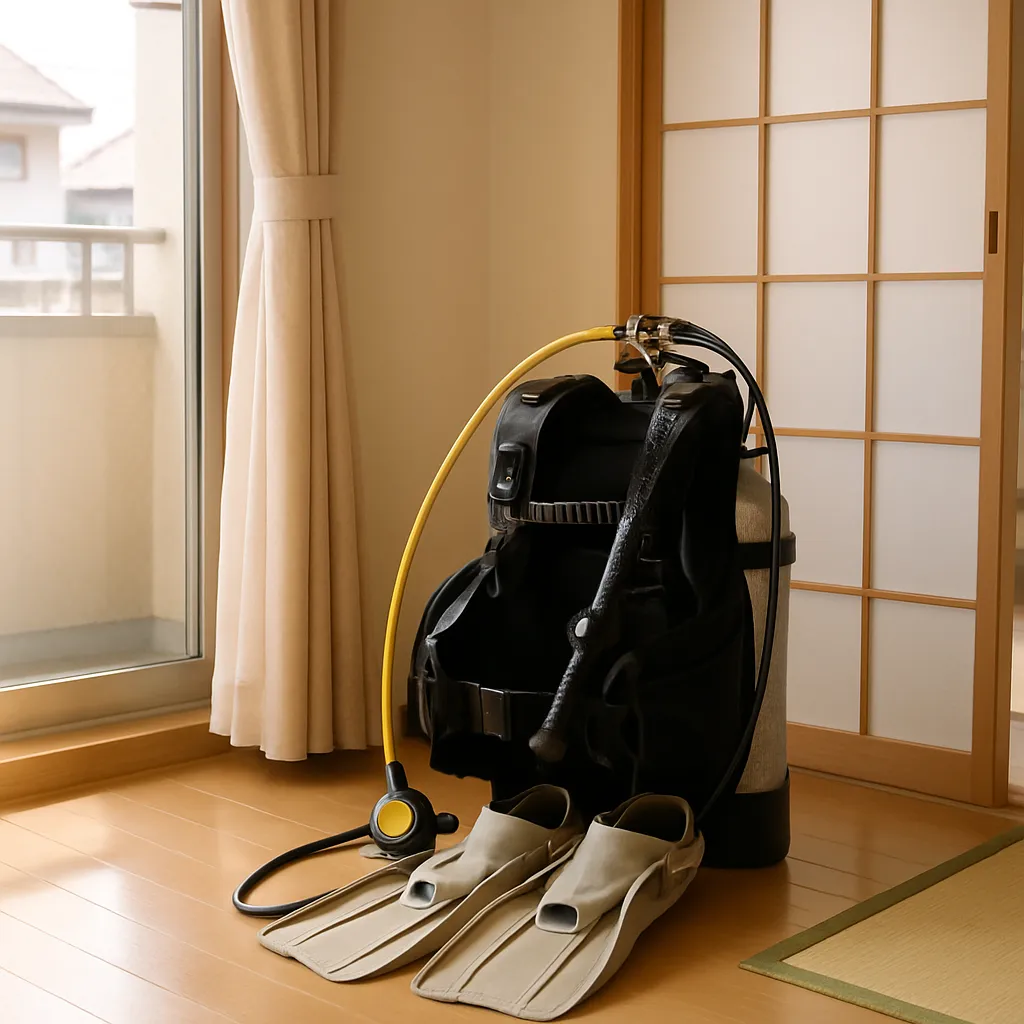 ダイビング器材買取の使用イメージ