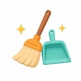 日の出町の家の片付け（イラスト）