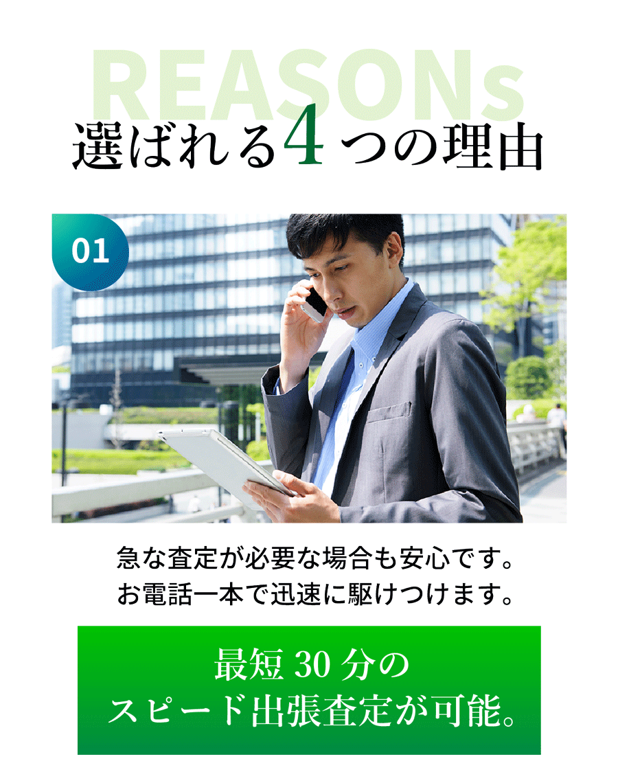 最短30分 出張買取 スピード査定 エコスマイリー