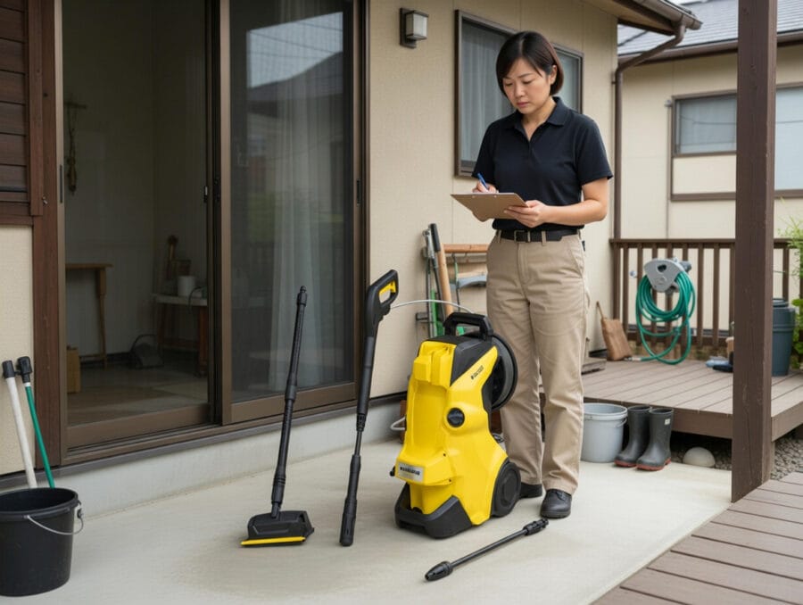 {商品名}を出張査定しているスタッフ