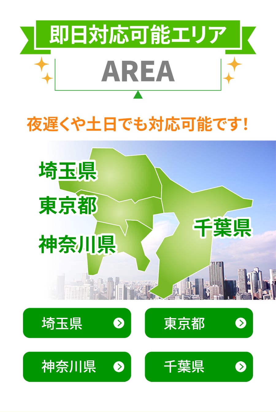 三鷹市の不用品回収対応エリア｜埼玉・東京・神奈川・千葉対応