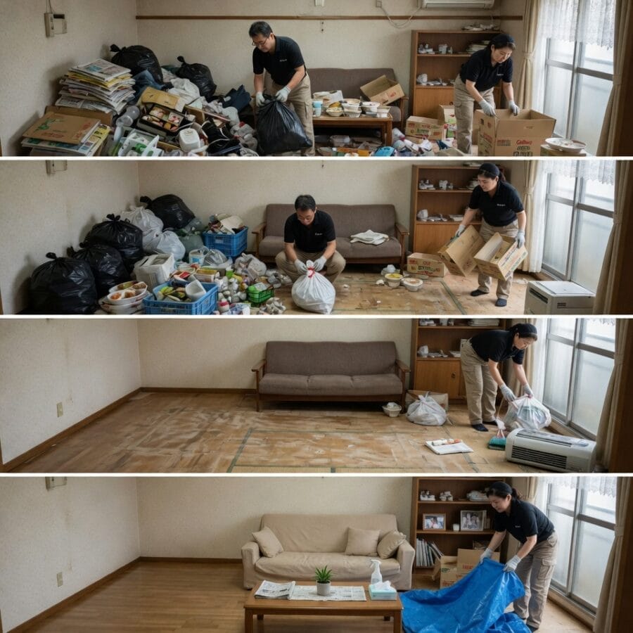 入間市で遺品整理をご依頼いただいた事例｜思い出の品と生活用品を分けながらご家族様と一緒に整理を進めたケース