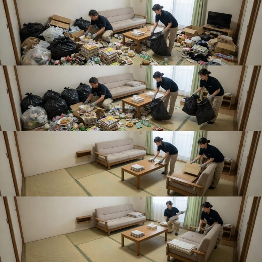 稲毛区の便利屋作業事例｜生活スペースを整えるために複数の雑務を同時進行で進めたケース