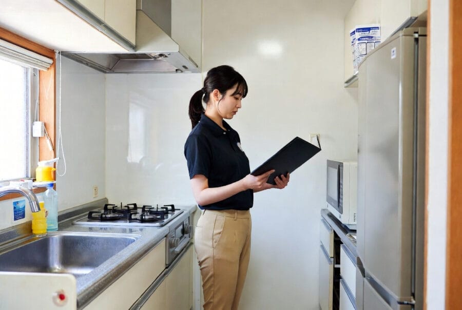 スタッフの作業