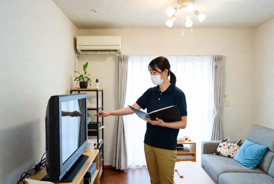 スタッフの作業