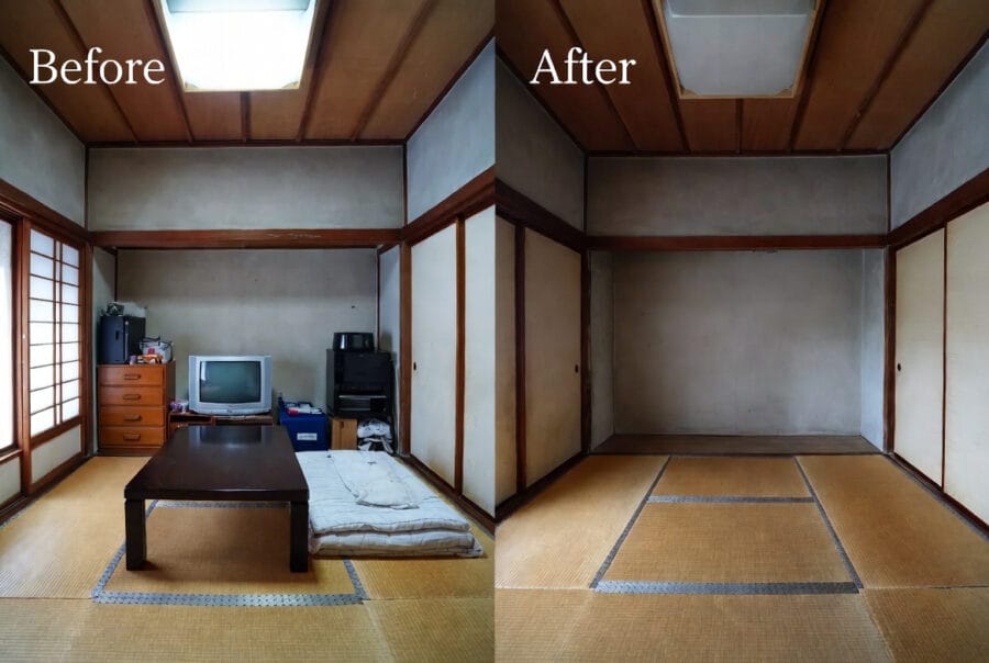 スタッフによる搬出作業