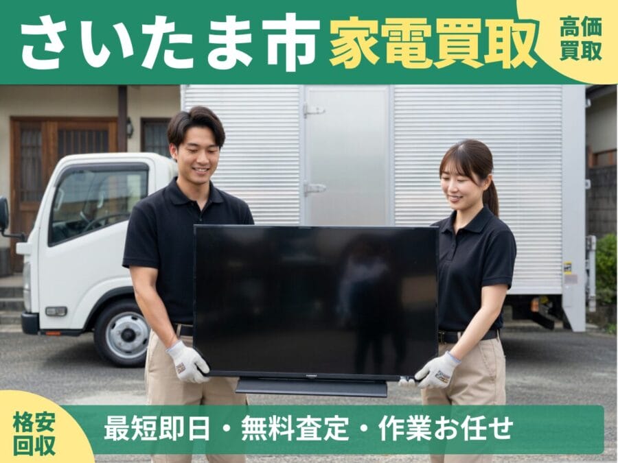 さいたま市の家電買取・回収対応ならエコスマイリー｜冷蔵庫・洗濯機など出張買取対応