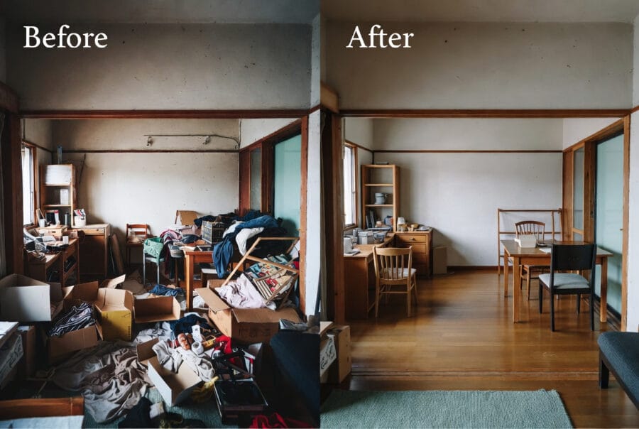 スタッフの作業