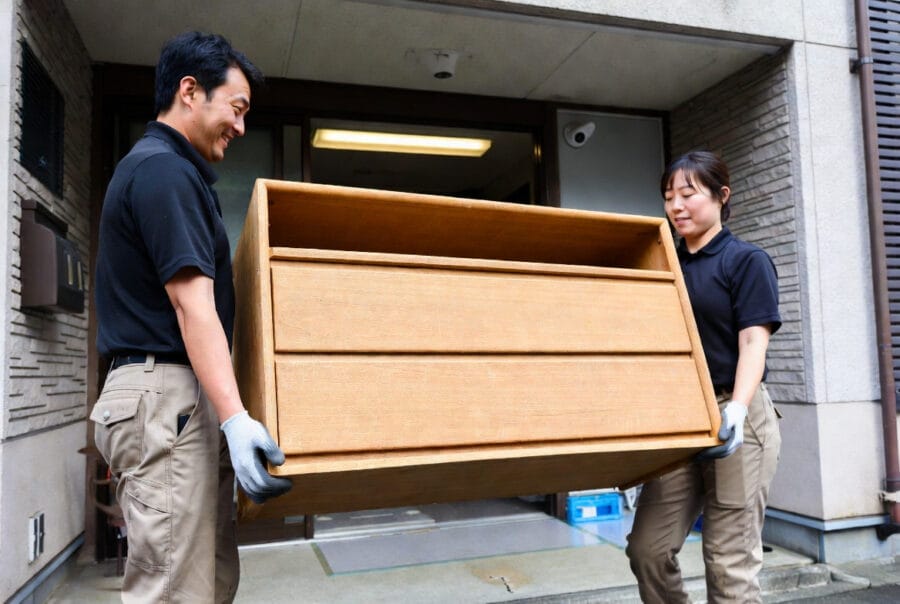 搬出作業の様子