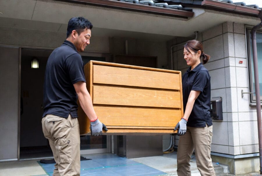 搬出作業の様子