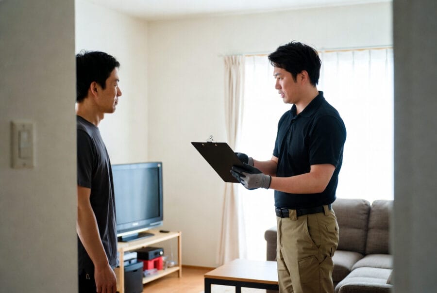 スタッフによる搬出作業