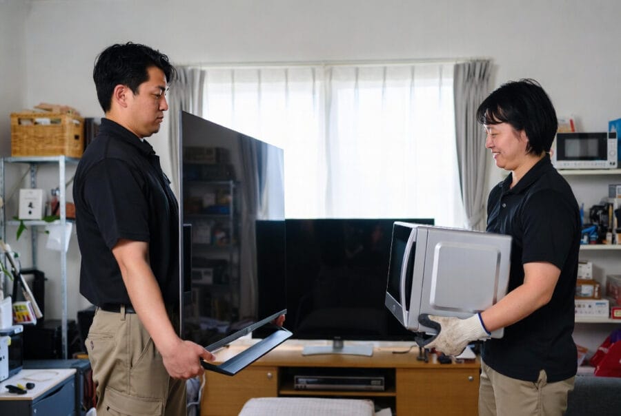 スタッフの作業