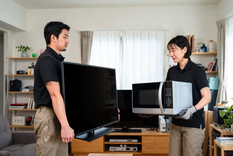 スタッフの作業