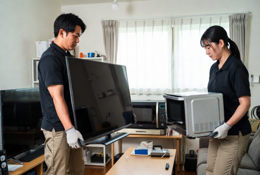 スタッフの作業