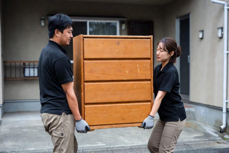 スタッフの作業