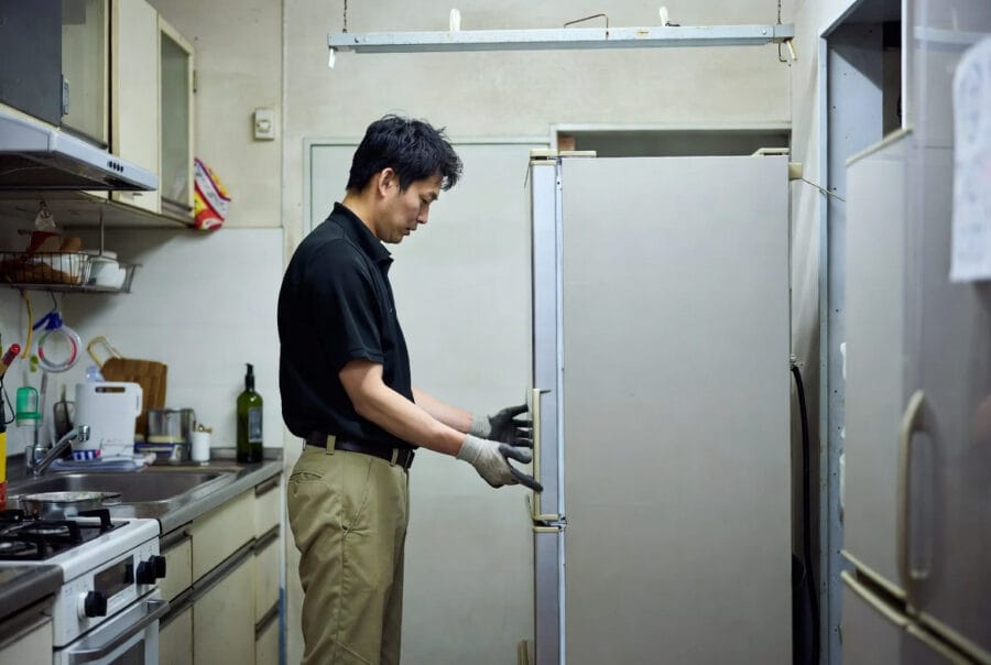 作業や搬出の様子