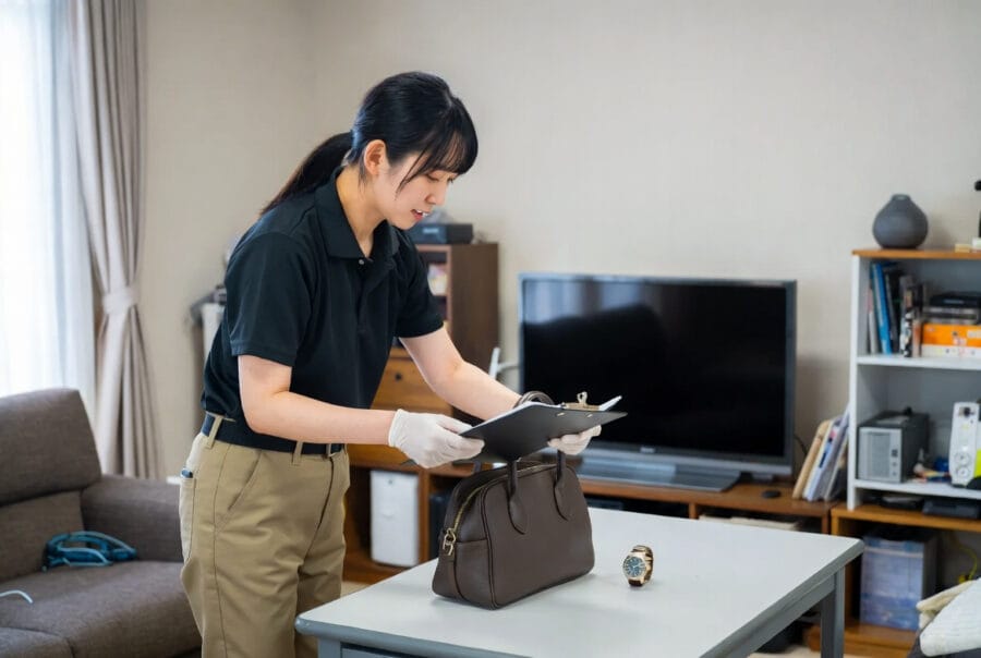 スタッフの作業と搬出の様子