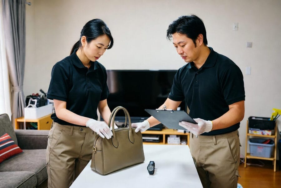 スタッフ作業と搬出