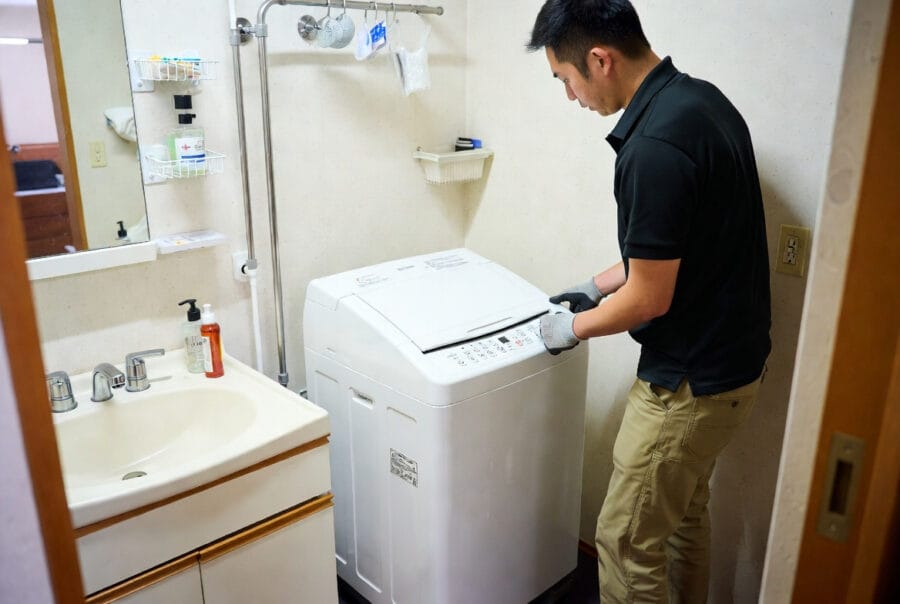 東京都 家電出張買取 練馬区 洗濯機 HAIER BW-45A 家電搬出作業